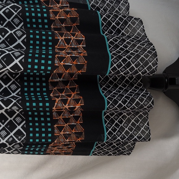 Lane Bryant Polka Dot and Geometric Print Dress - Picture 3 of 8